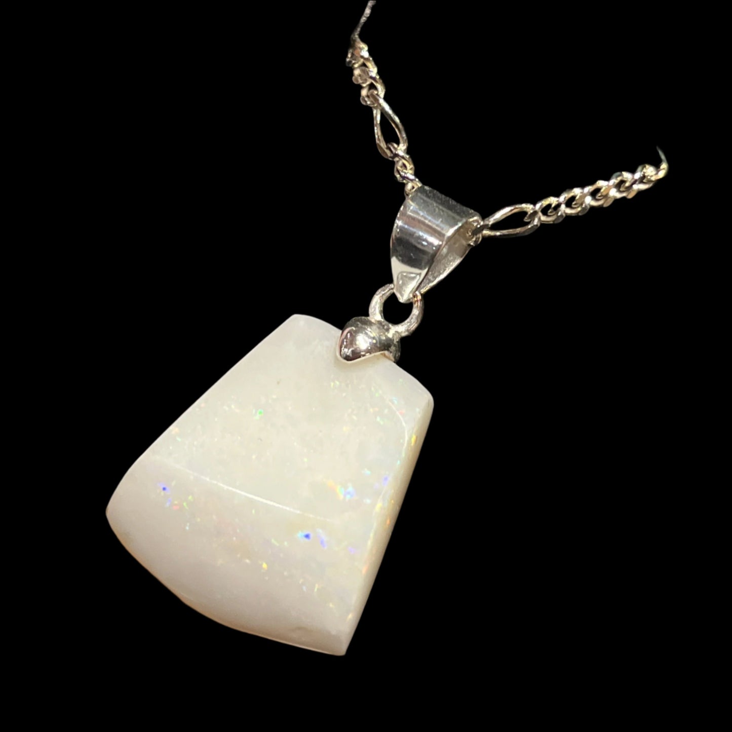 Australian White Opal Pendant