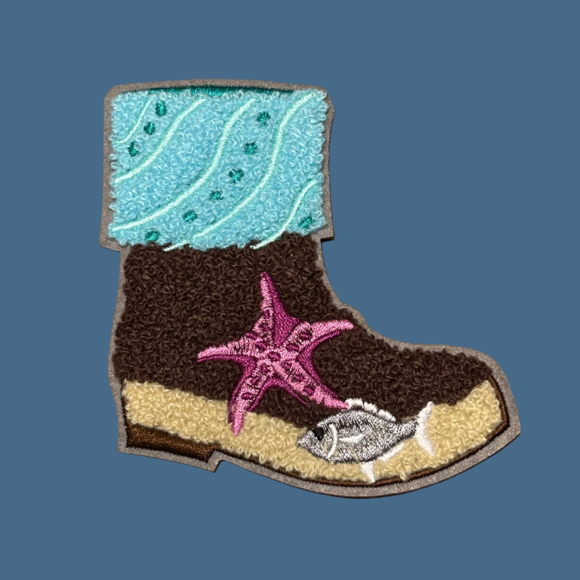 Chenille Iron on patch Sitka Sneaker