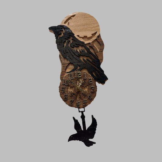 raven pendulum clock