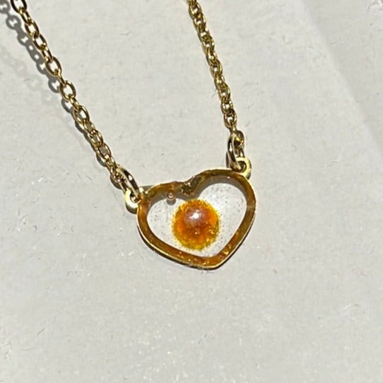 Coho Roe Mini Heart Pendant
