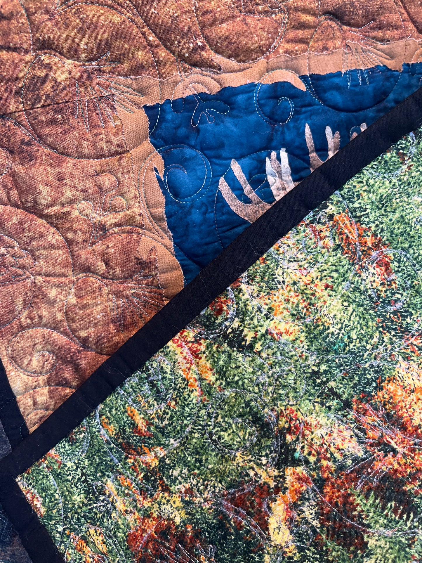 Moose Decorative Quilted Panel