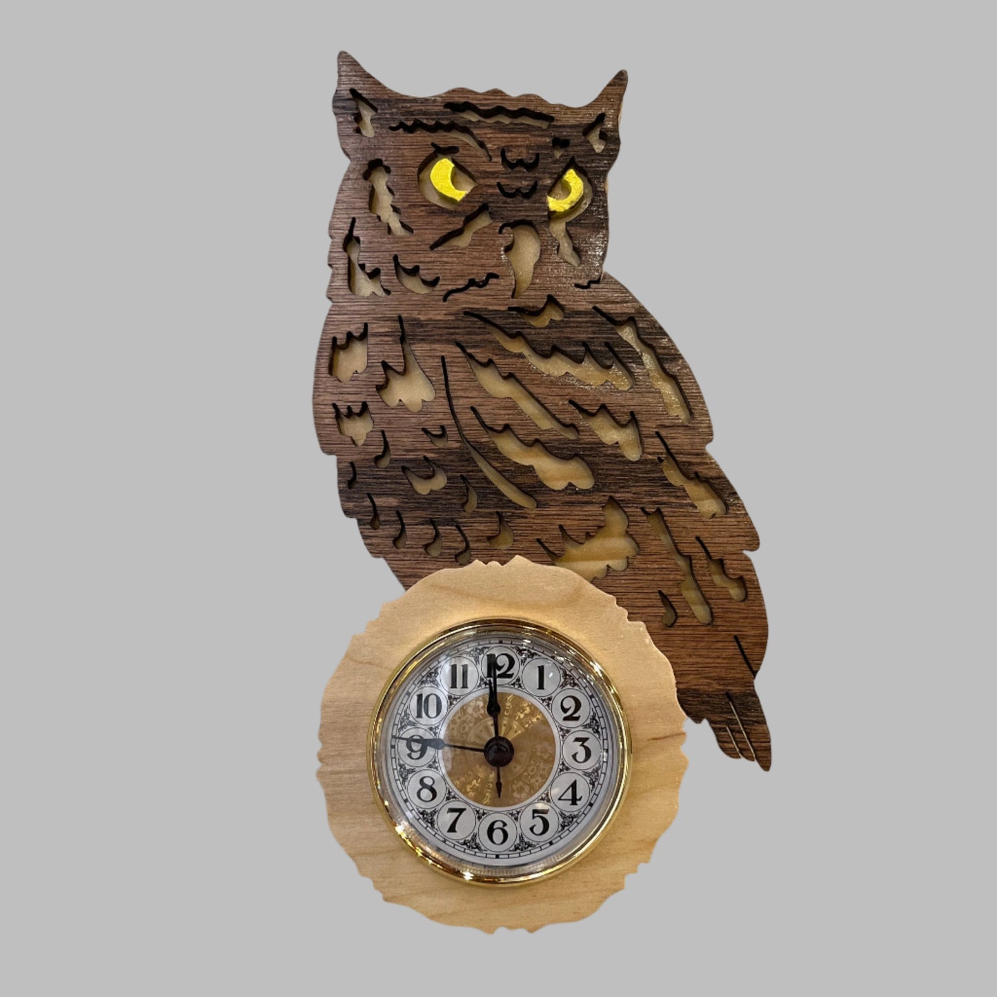 owl clock, Made in Alaska