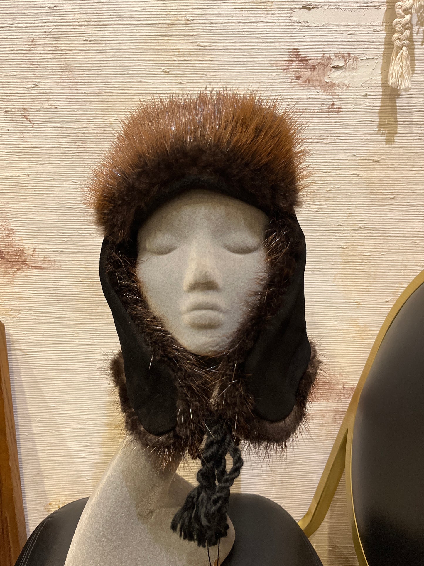 Beaver Trapper Hat (Black)