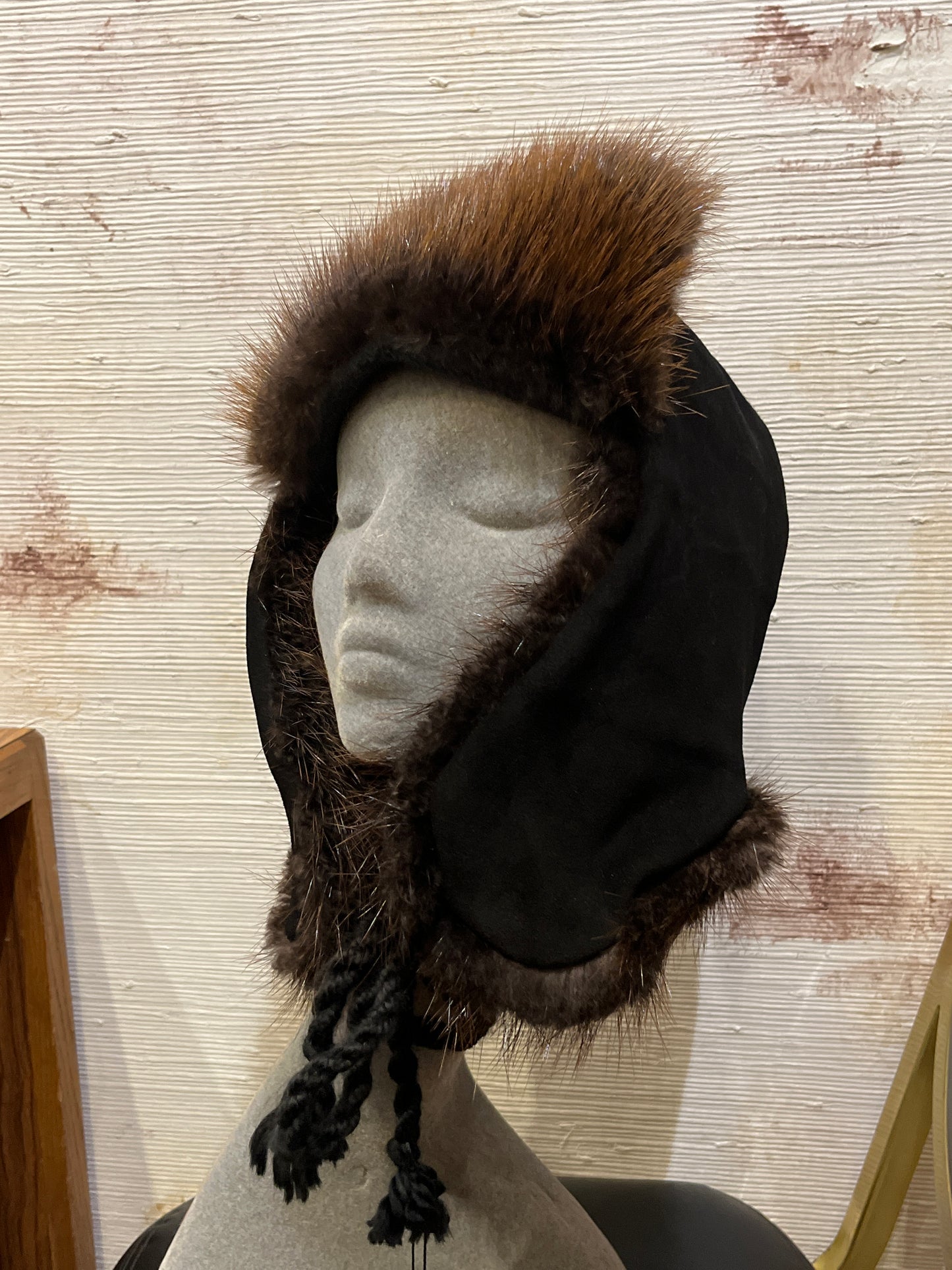 Beaver Trapper Hat (Black)