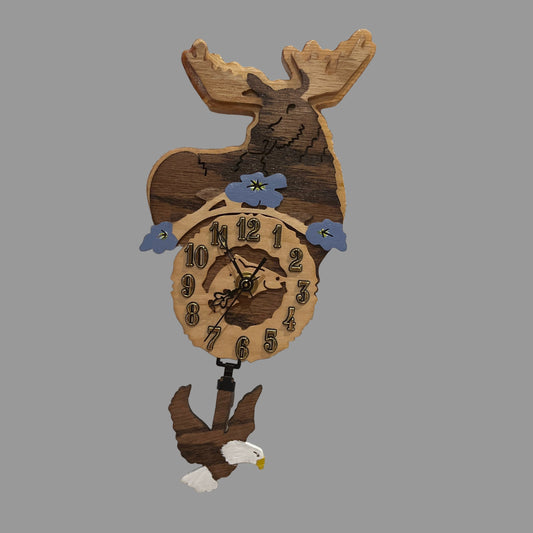 Moose Pendulum Clock
