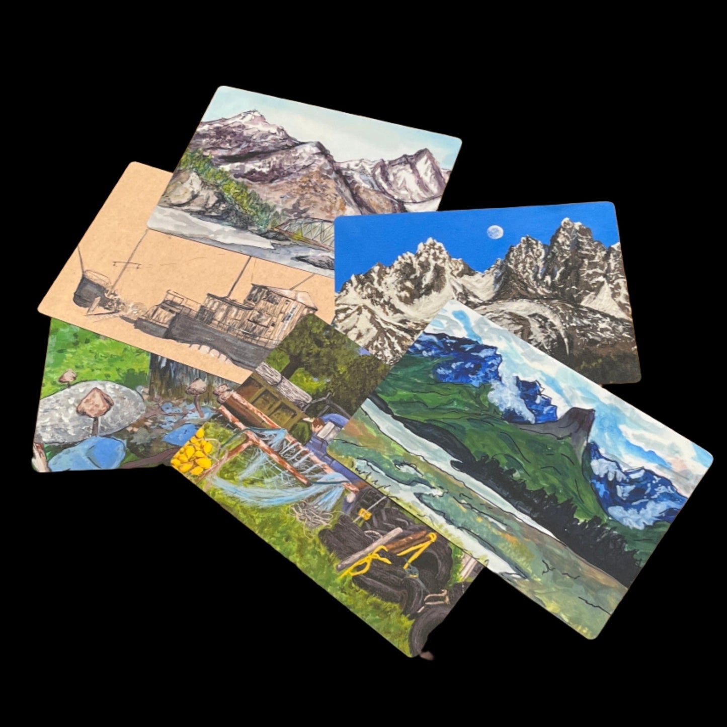 Scenes Around Alaska Postcards