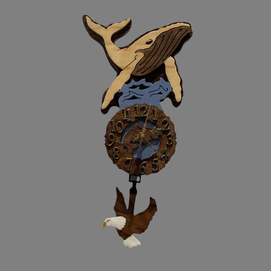 Humpback Whale Pendulum Clock