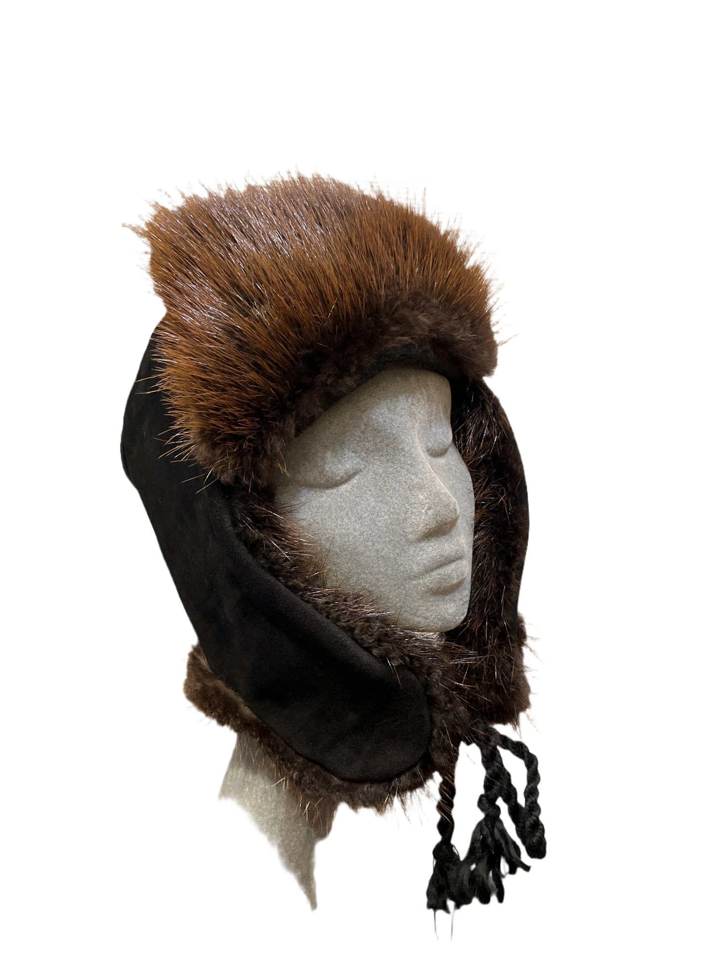 Beaver Trapper Hat (Black)