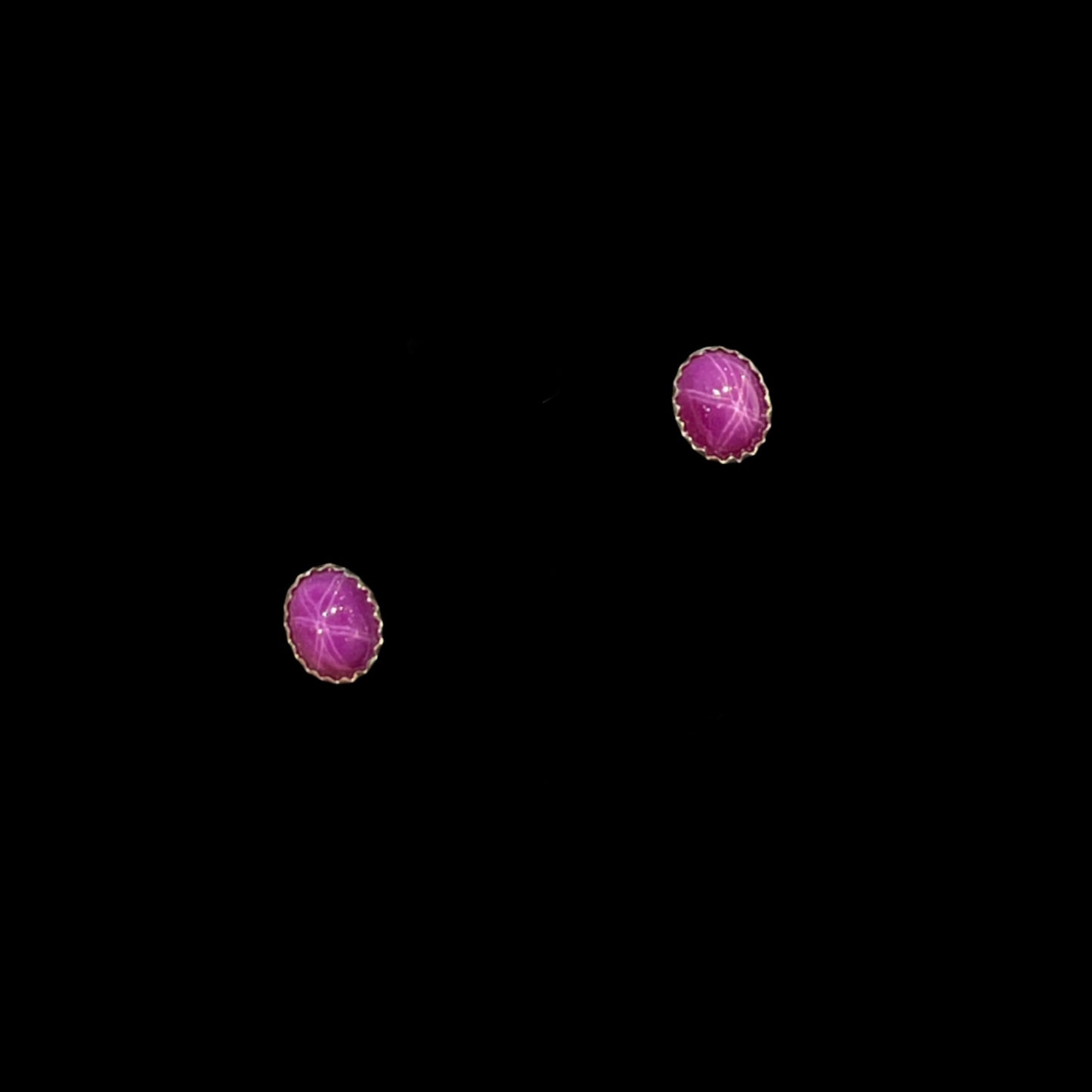 Vintage Linde Star Stud earrings in sterling silver