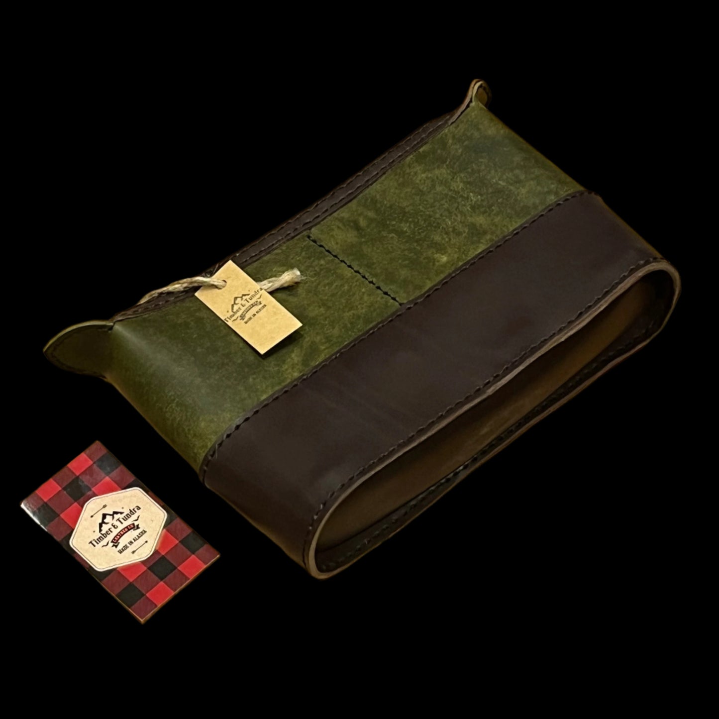 Leather travel bag by Timber & Tundra Leather Co.
