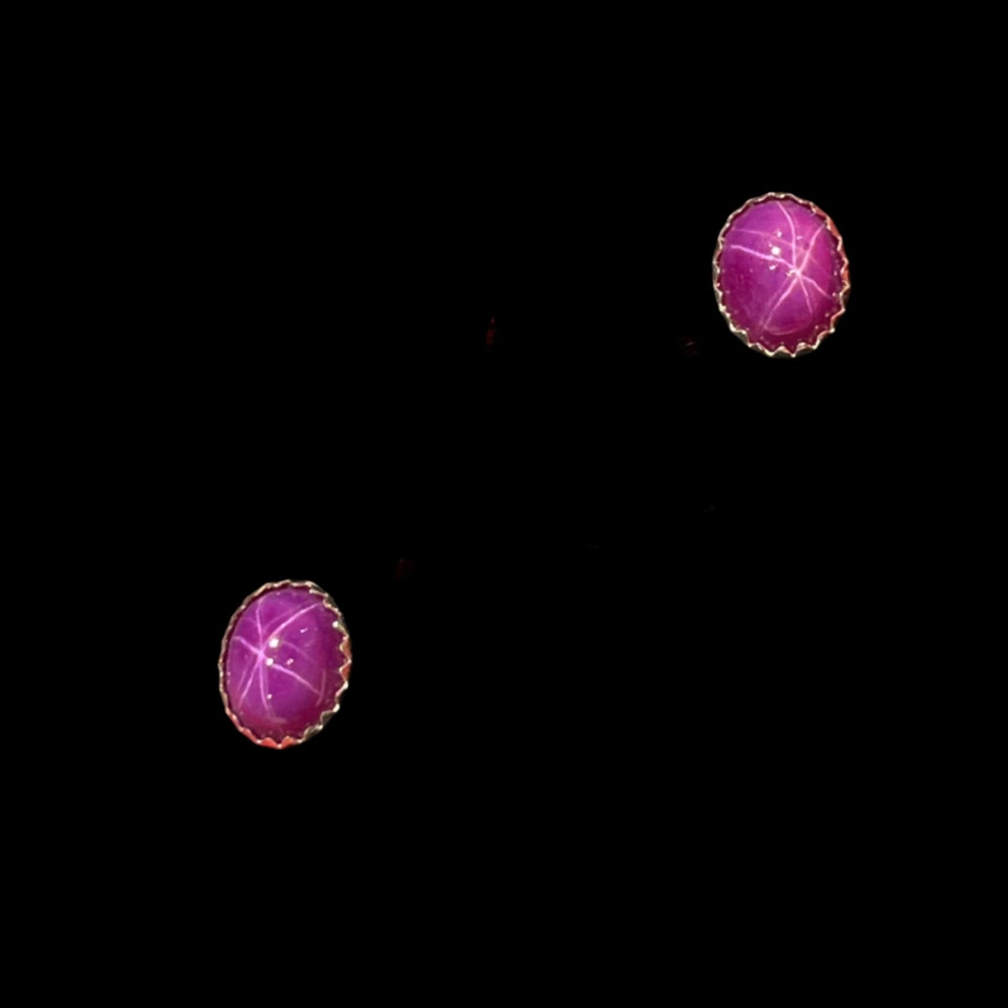 Vintage Linde Star Stud earrings in sterling silver. Made in Alaska