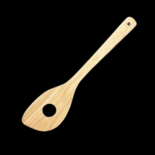12" Birch mixing spatula. Handwash with warm soapy water and pat dry. Rub with a natural mineral or food-safe oil annually or as needed.
This is a registered Made in Alaska product, crafted locally from foraged wood.