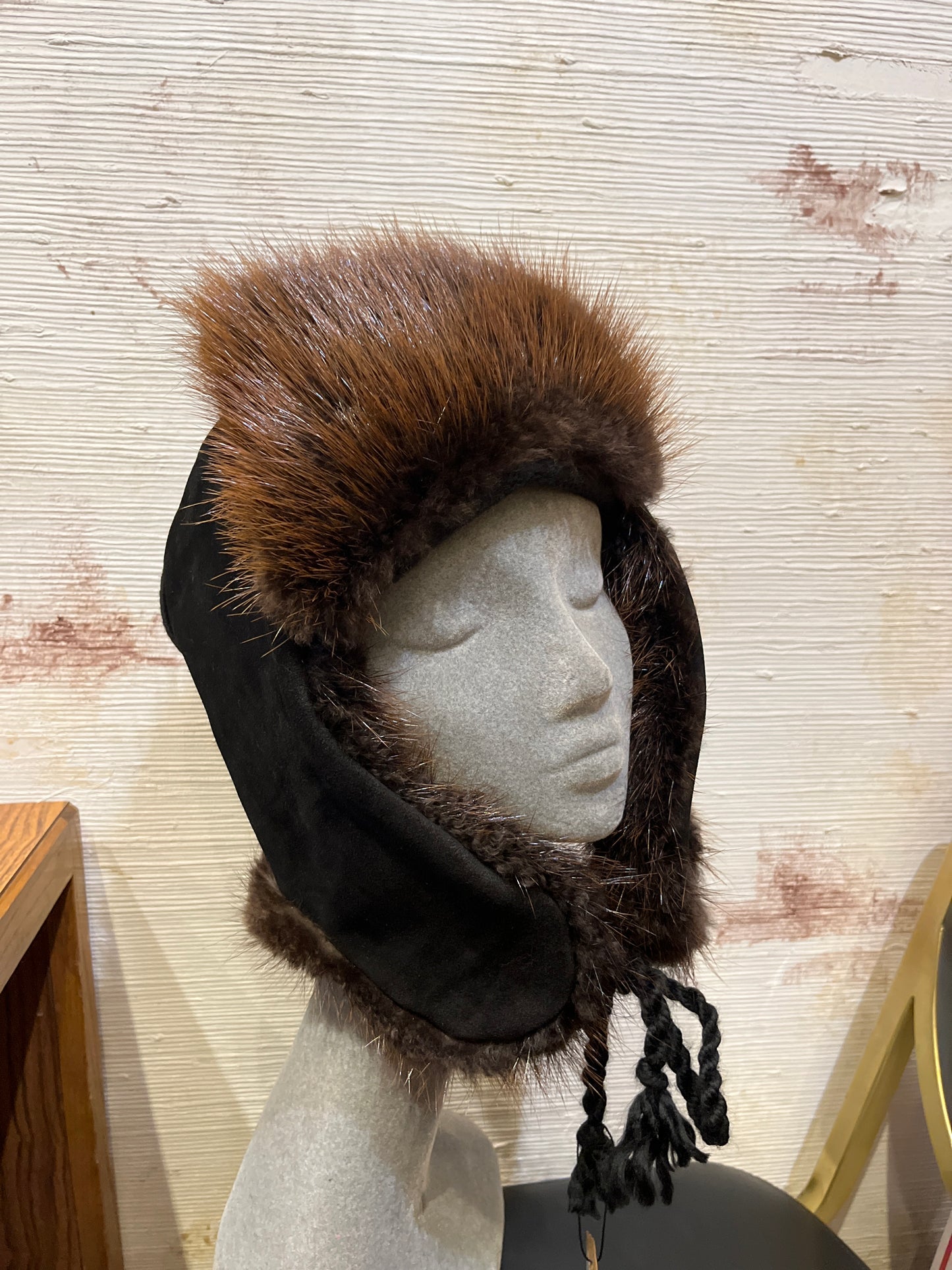 Beaver Trapper Hat (Black)