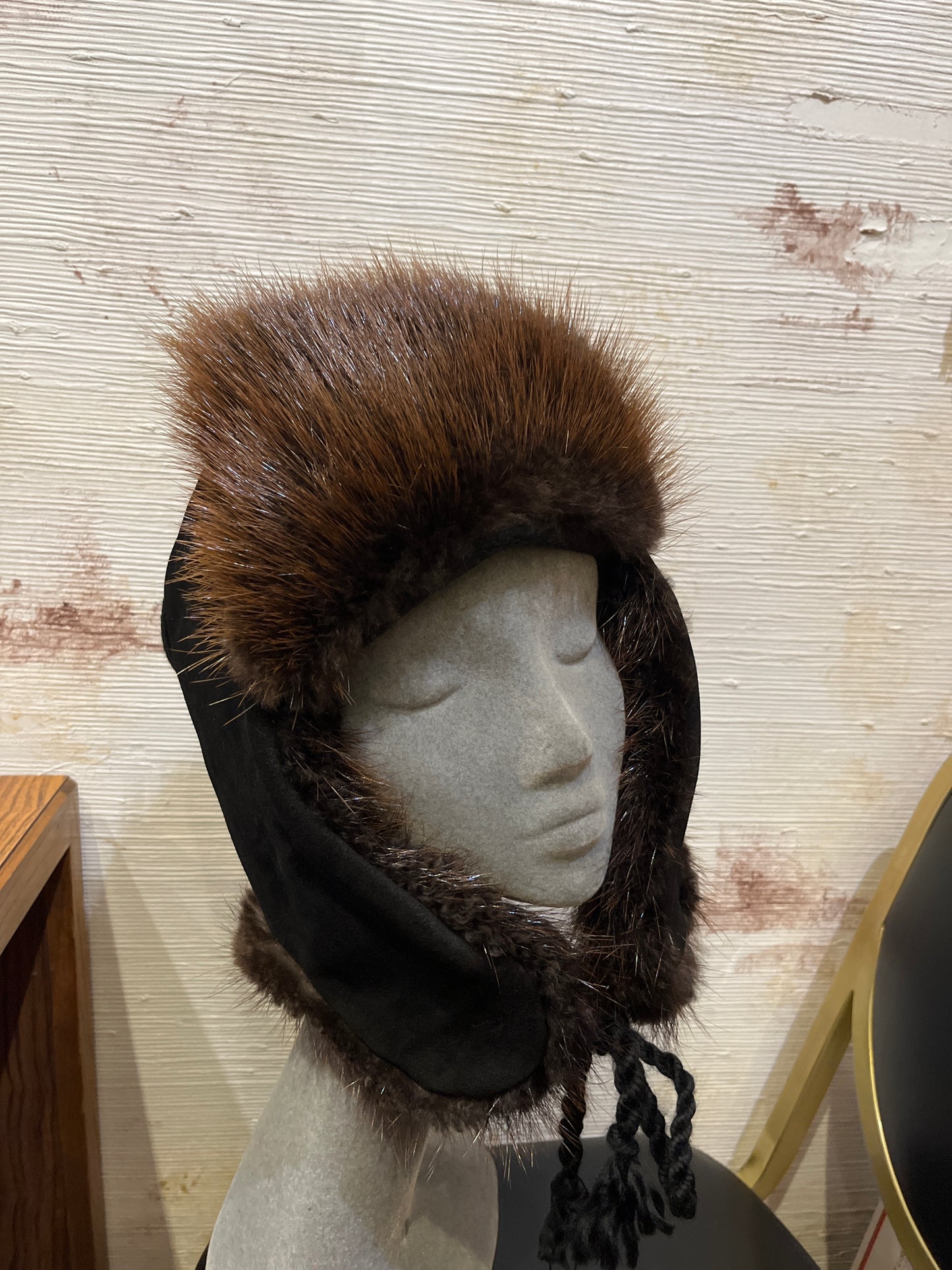 Beaver Trapper Hat (Black)