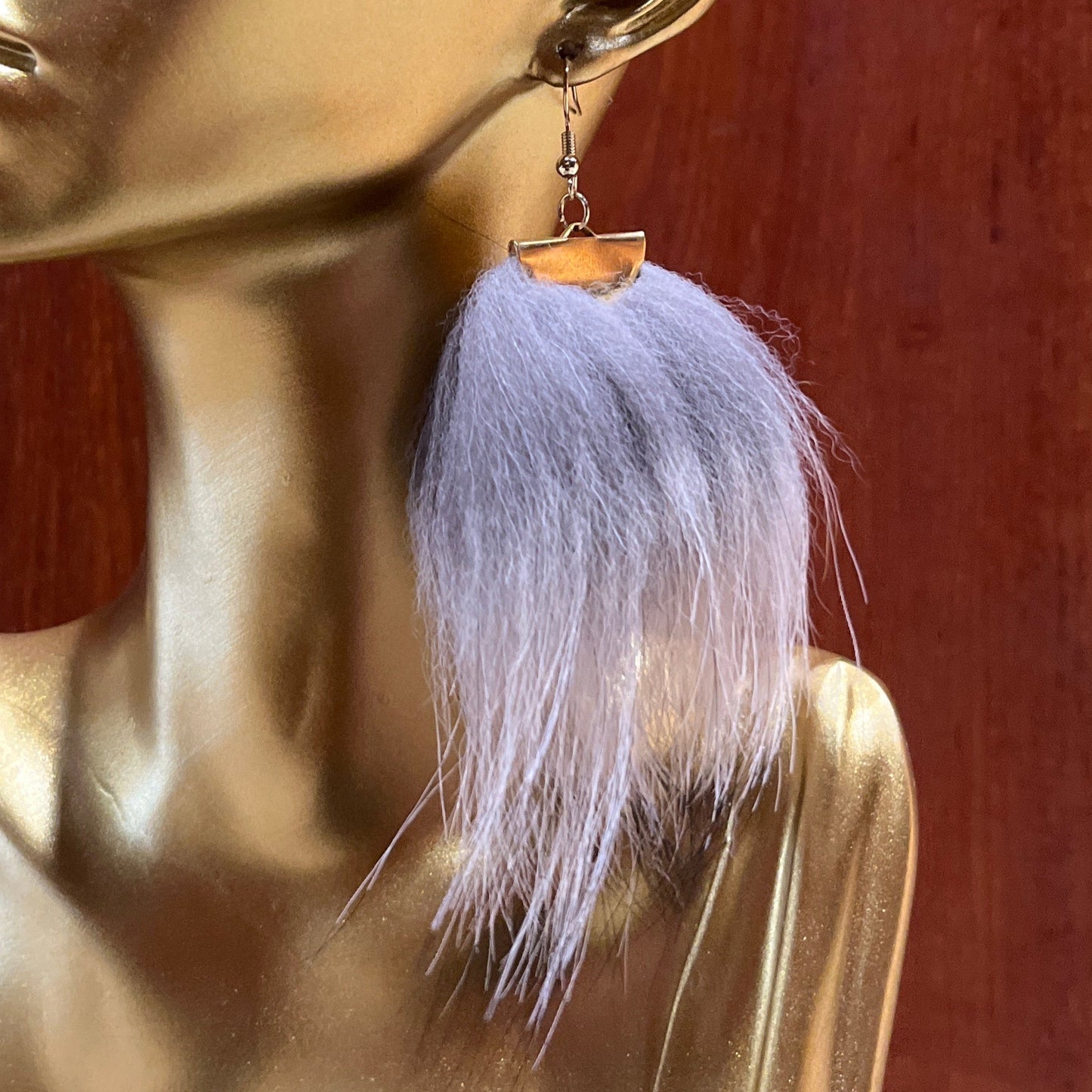 Grey Fox earrings
