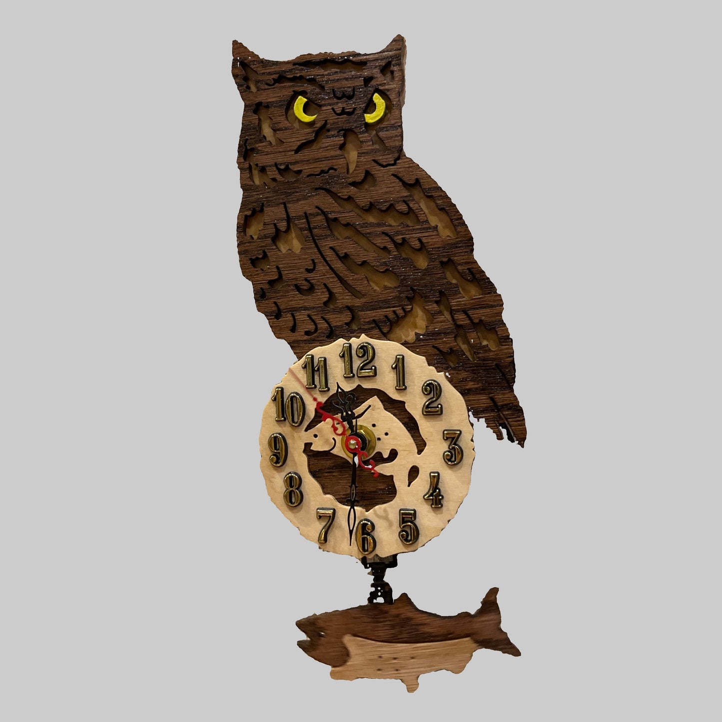 Owl Pendulum Clock