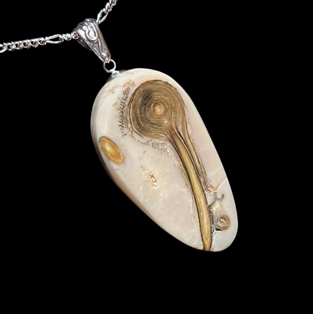 Alaskan Coral Pendant