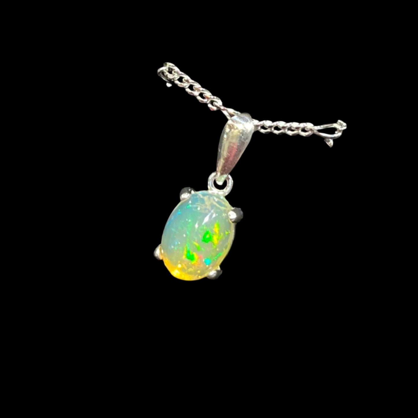 Australian Crystal Opal Pendant Yellow (2.61 ct)