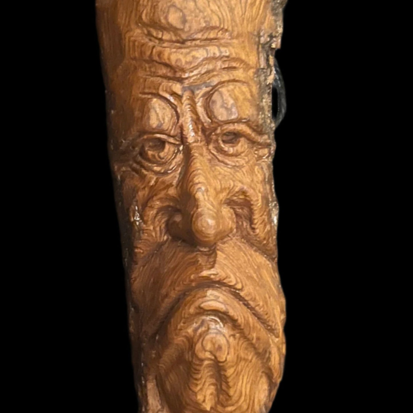Wood spirit, carved in cottonwood bark