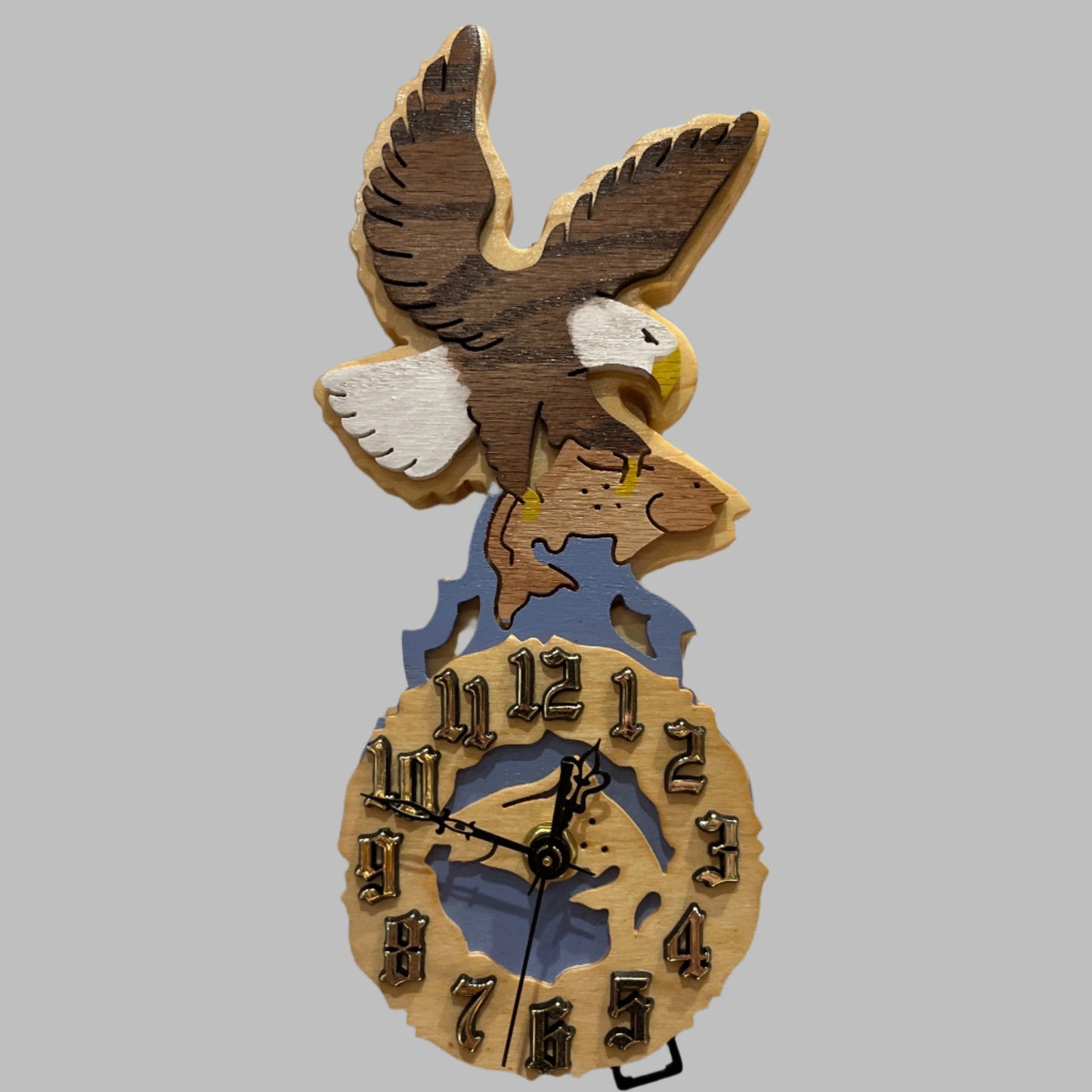 eagle clock, made in Alaska