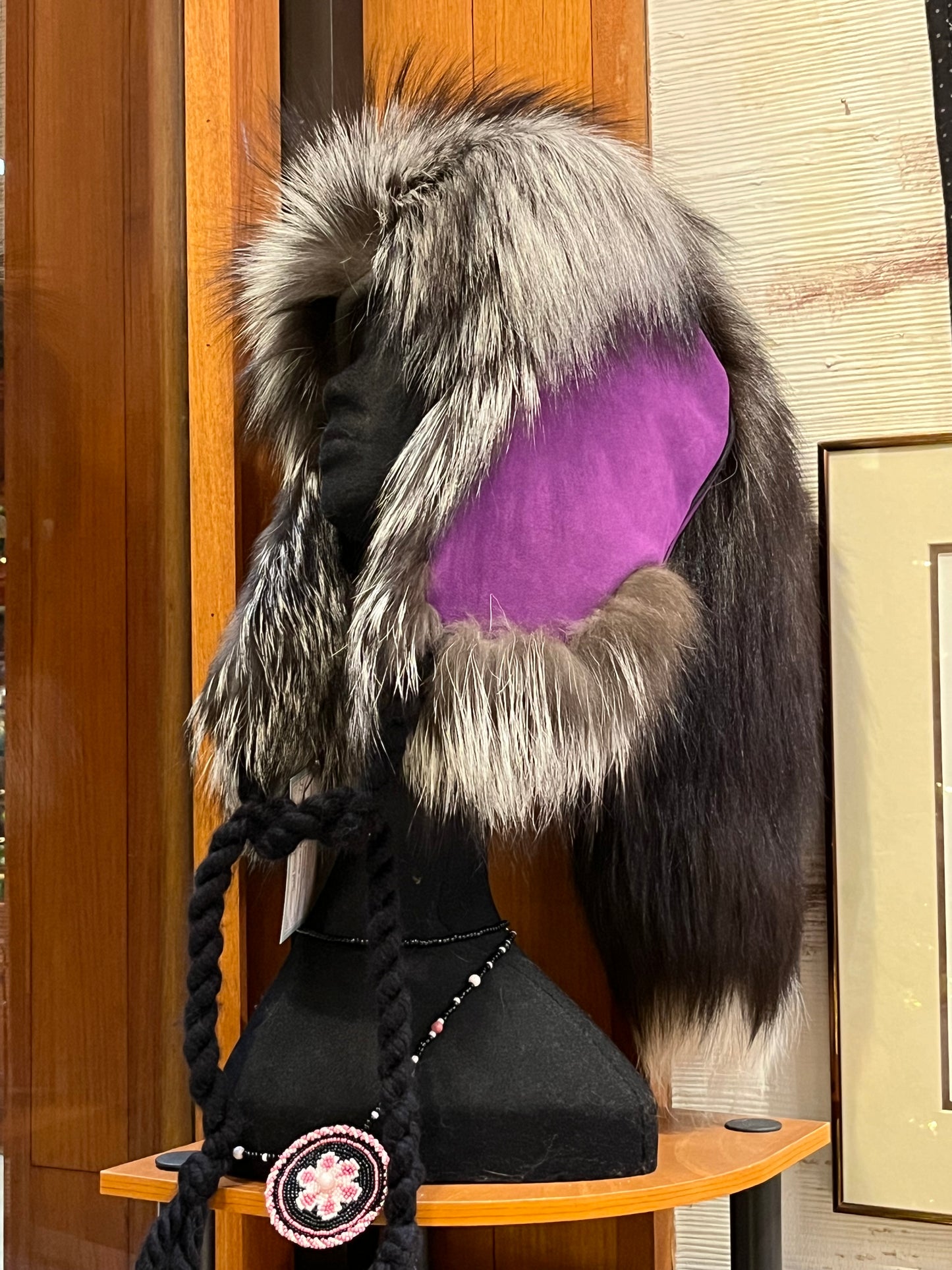 Silver Fox Trapper Hat (medium)