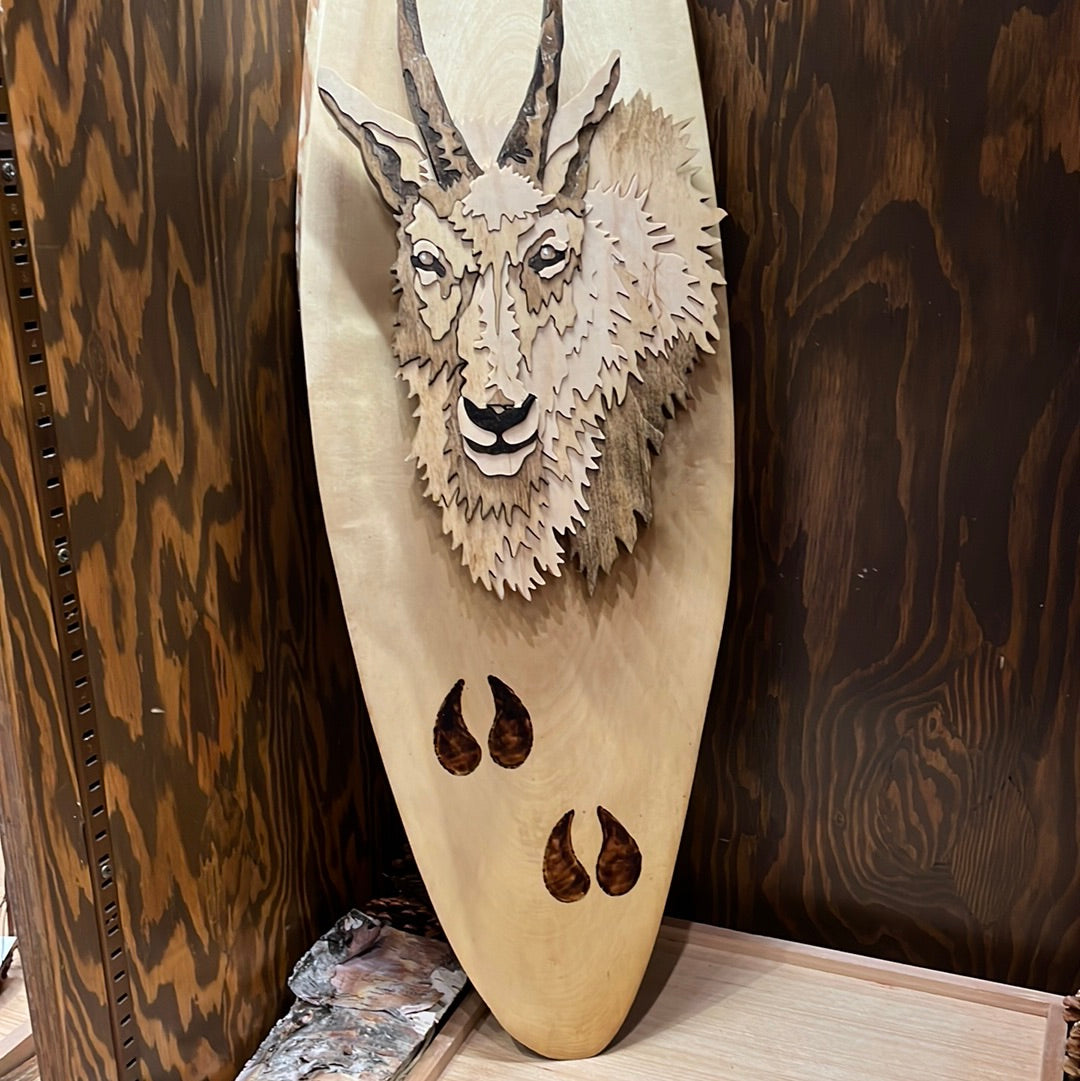 Mountain Goat Live-Edge Wall Slab