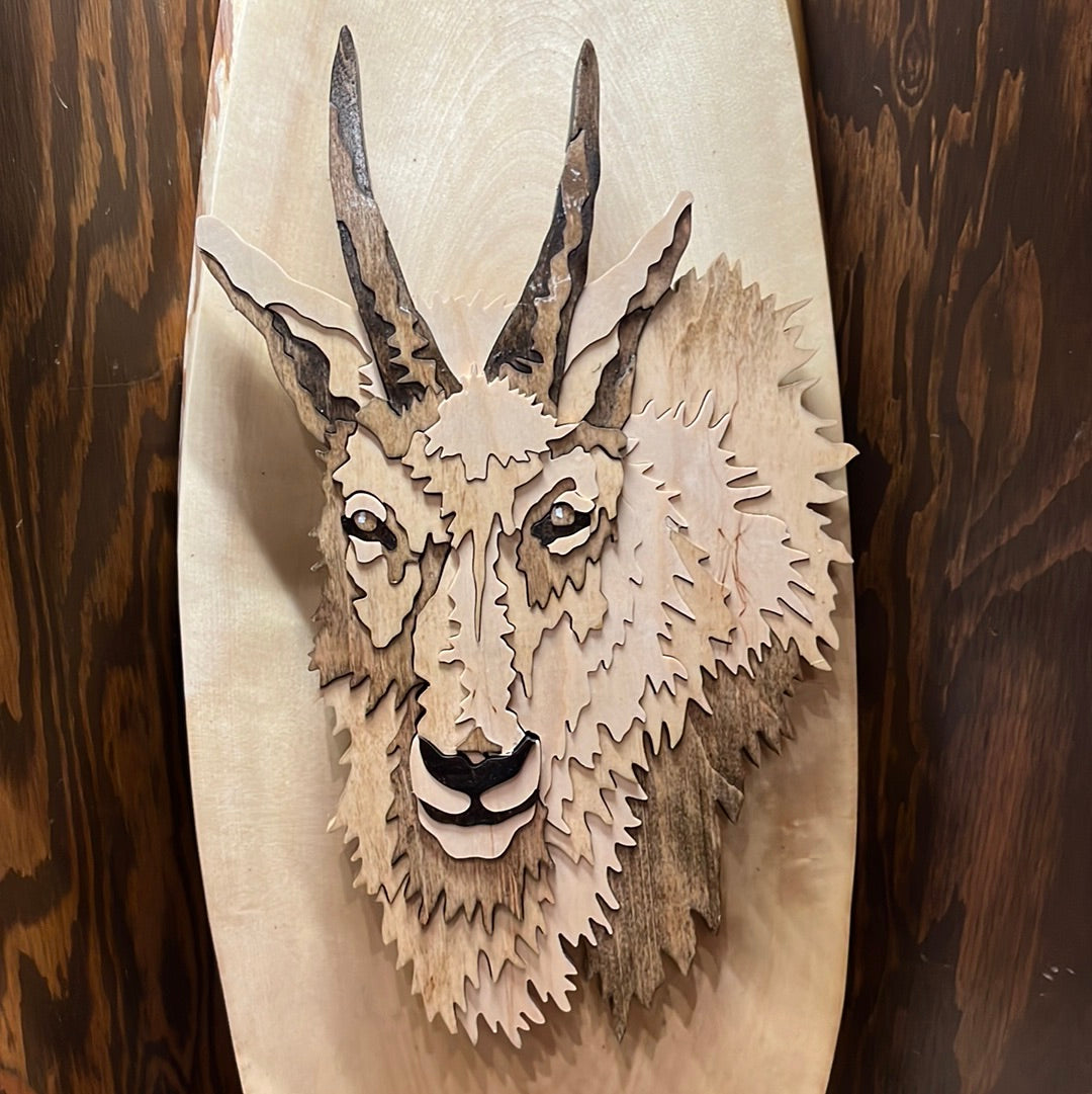 Mountain Goat Live-Edge Wall Slab