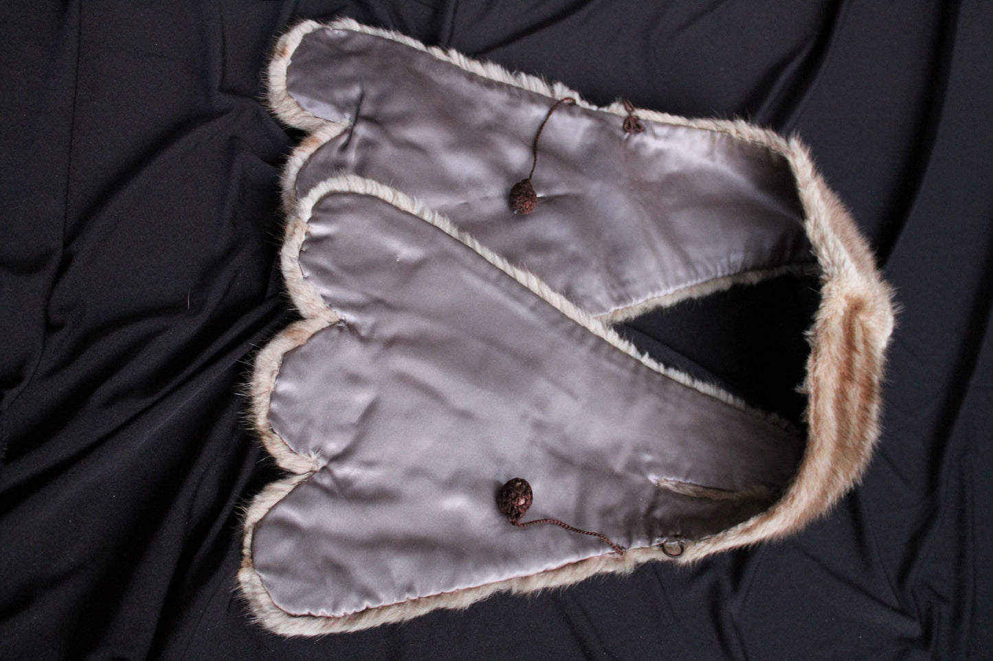 Mink collar (brown/beige)