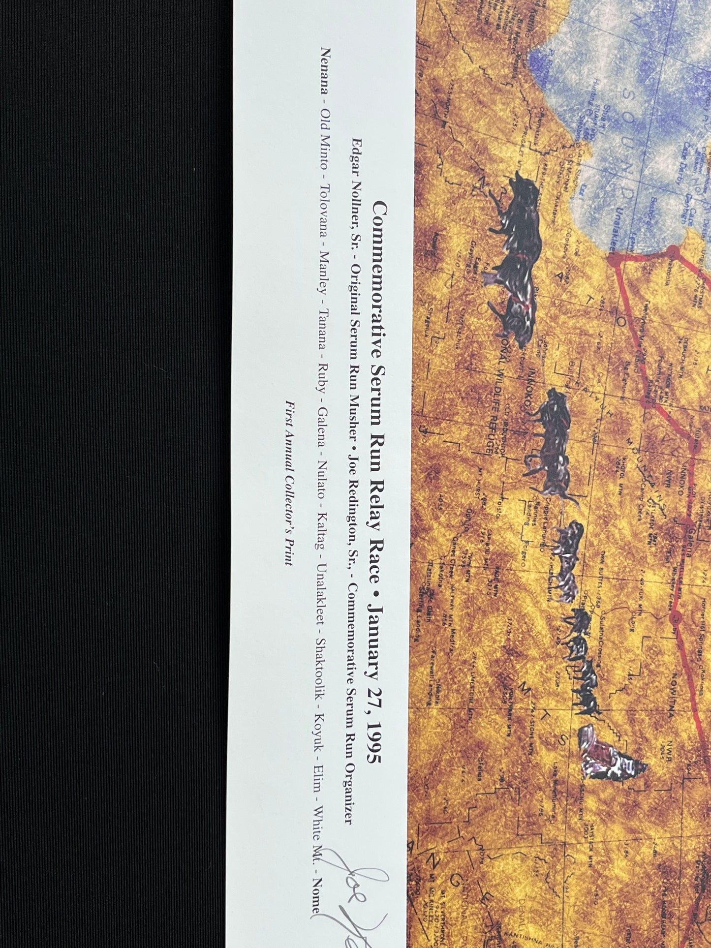 "Serum Run" Edgar Nollinger Sr. & Joe Reddington Sr Autographed Print