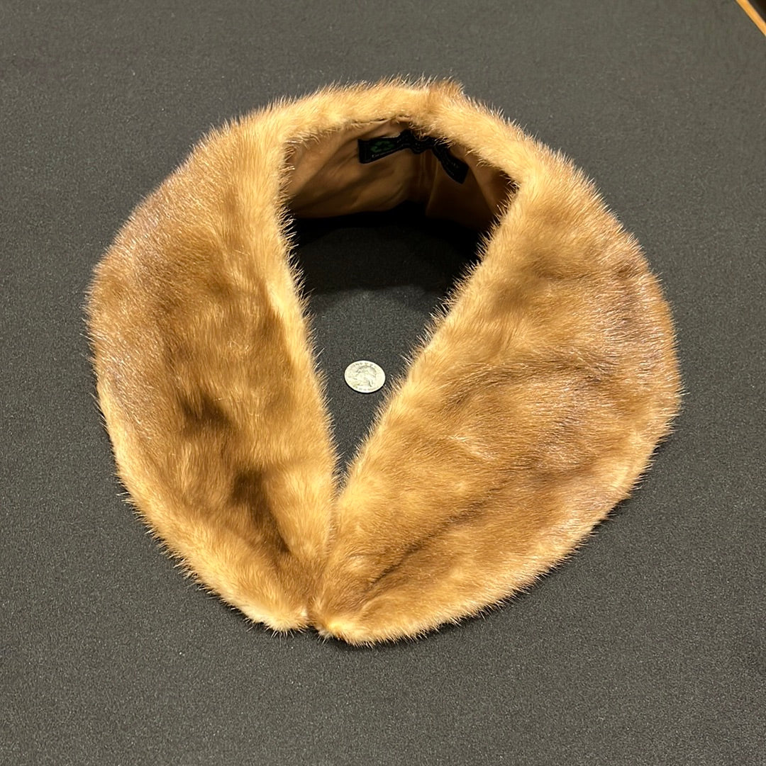 Mink fur collar M (brown)