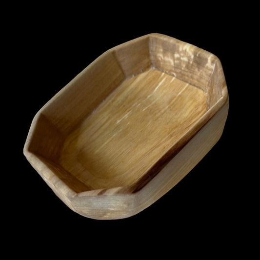 4" Octagon Birch Bowl by Alaska Foraged Woodcrafts