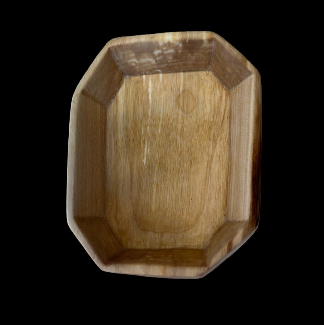 4" Octagon Birch Bowl by Alaska Foraged Woodcrafts
