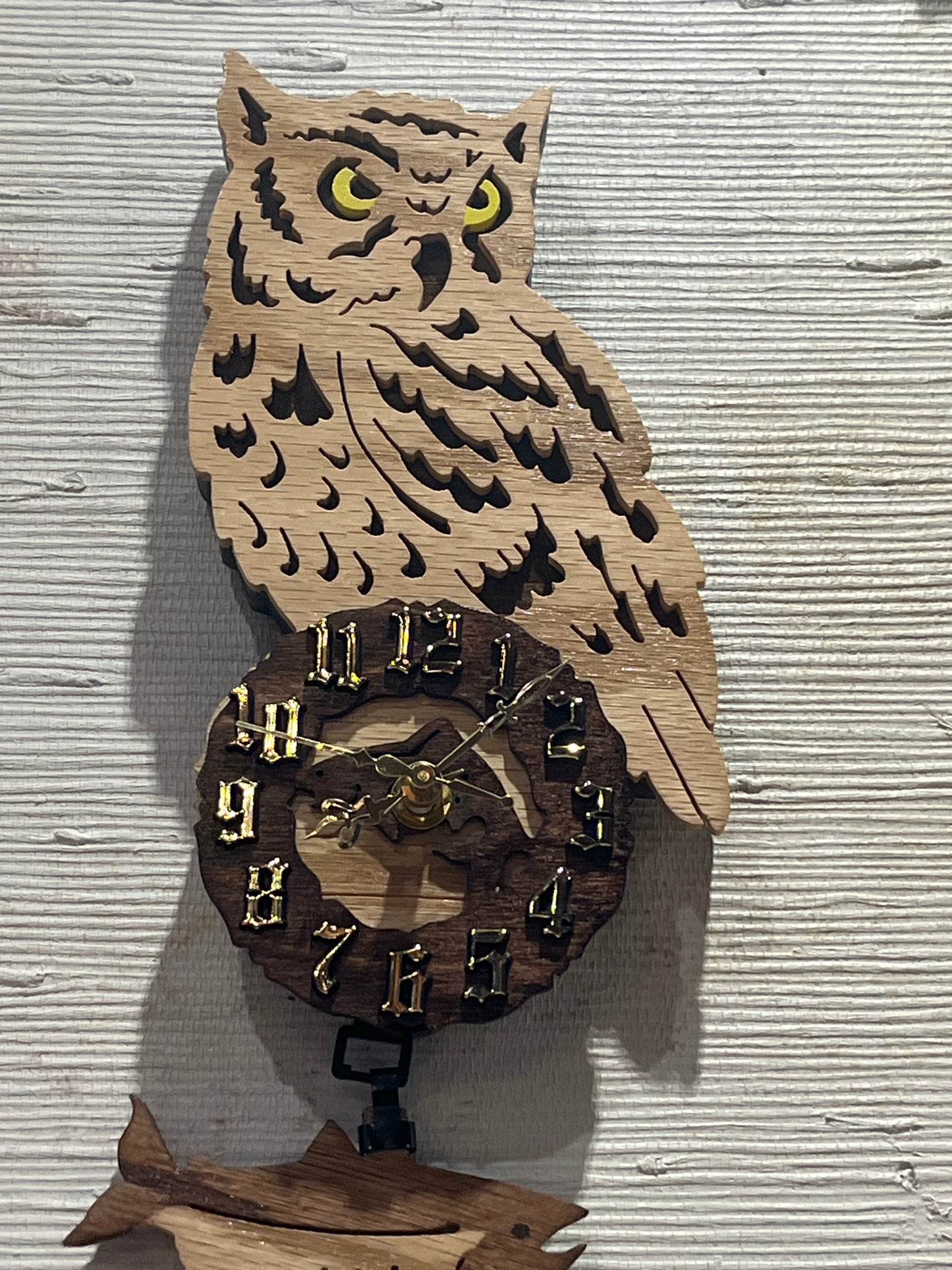 Owl Pendulum Clock