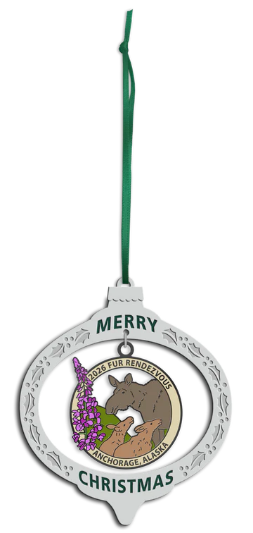 2026 Fur Rondy 91st anniversary Christmas ornament. 2026 Collector Christmas Ornament