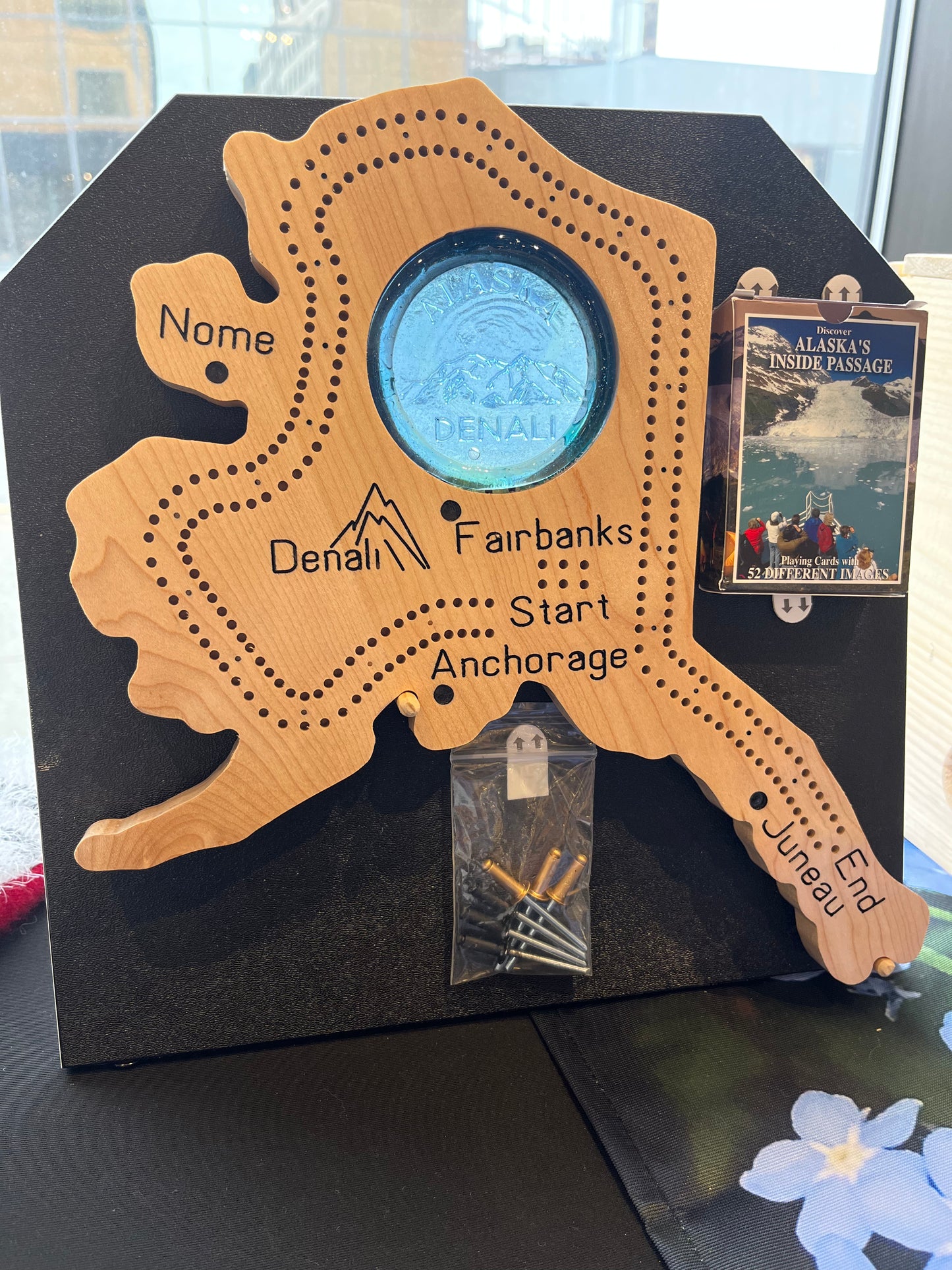Cribbage Board "Blue Denali"